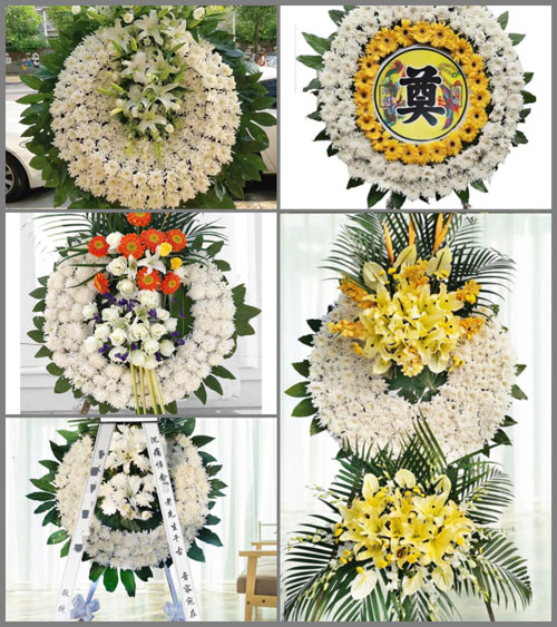 四川成都双流区合江镇丹景山村花圈速递